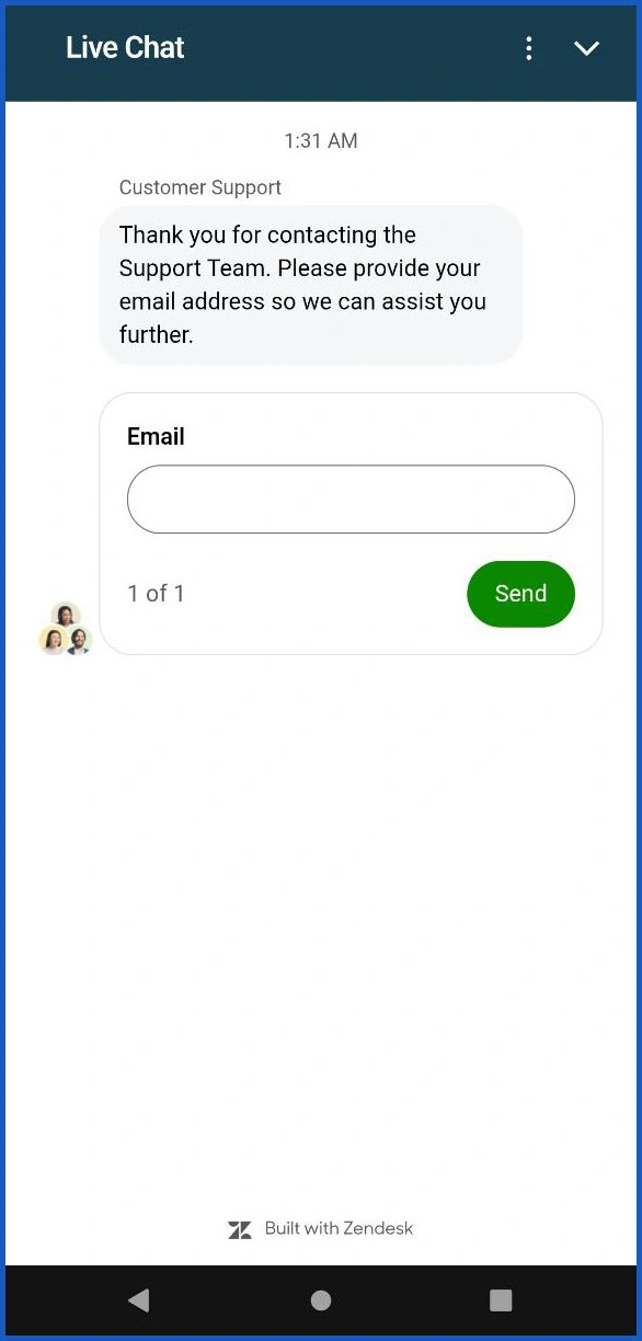 Contact options for support enquiries at Bet Buffoon Casino